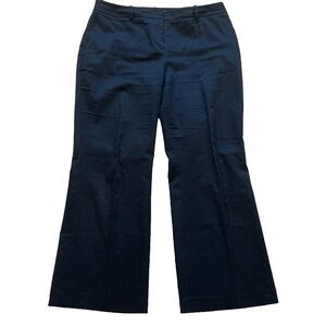 LOFT Black and White Pin Stripe Wide Leg Pants 10P